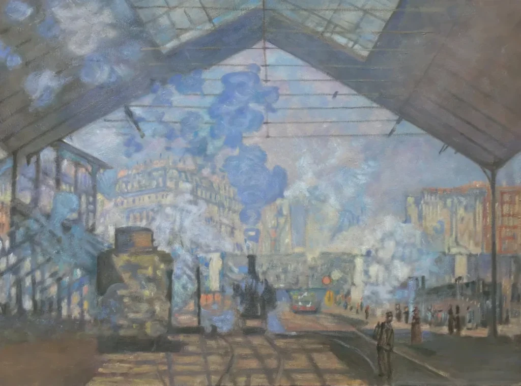 Reproduction tableau de monet Saint Lazare