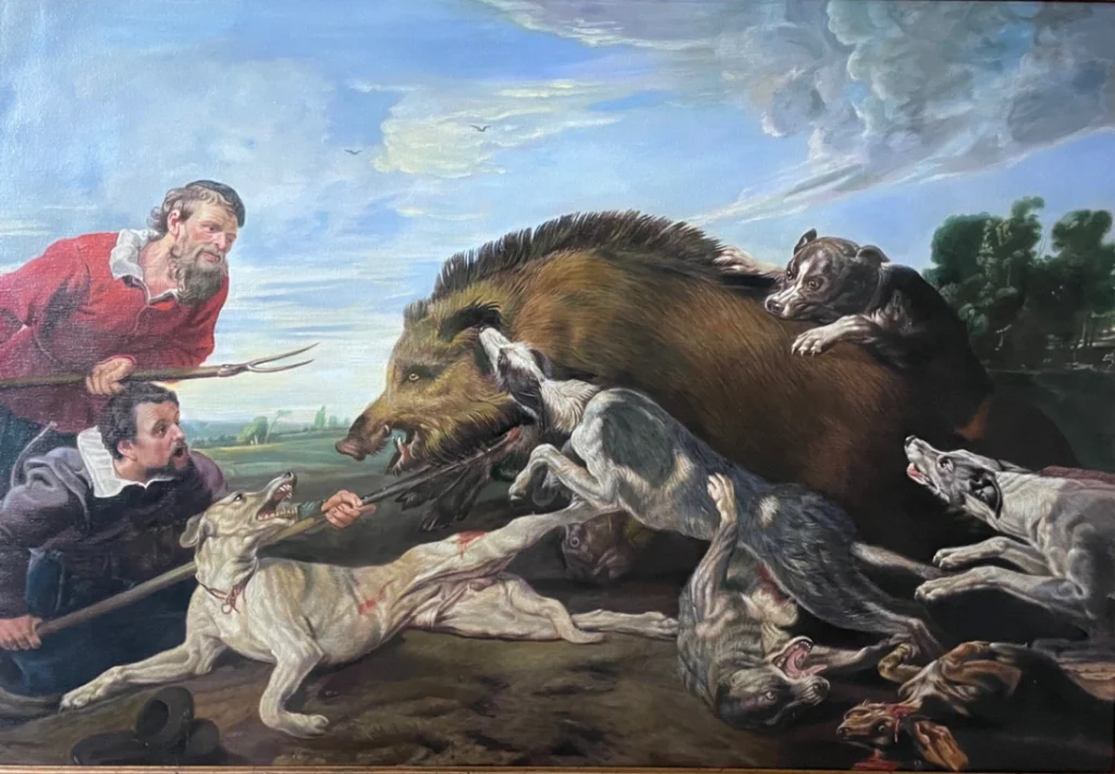 Reproduction tableau chasse aux sangliers de frans snyders