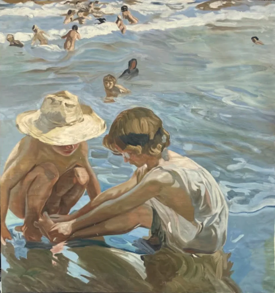 Reproduction tableau Joaquin Sorolla Le Pied Blessé