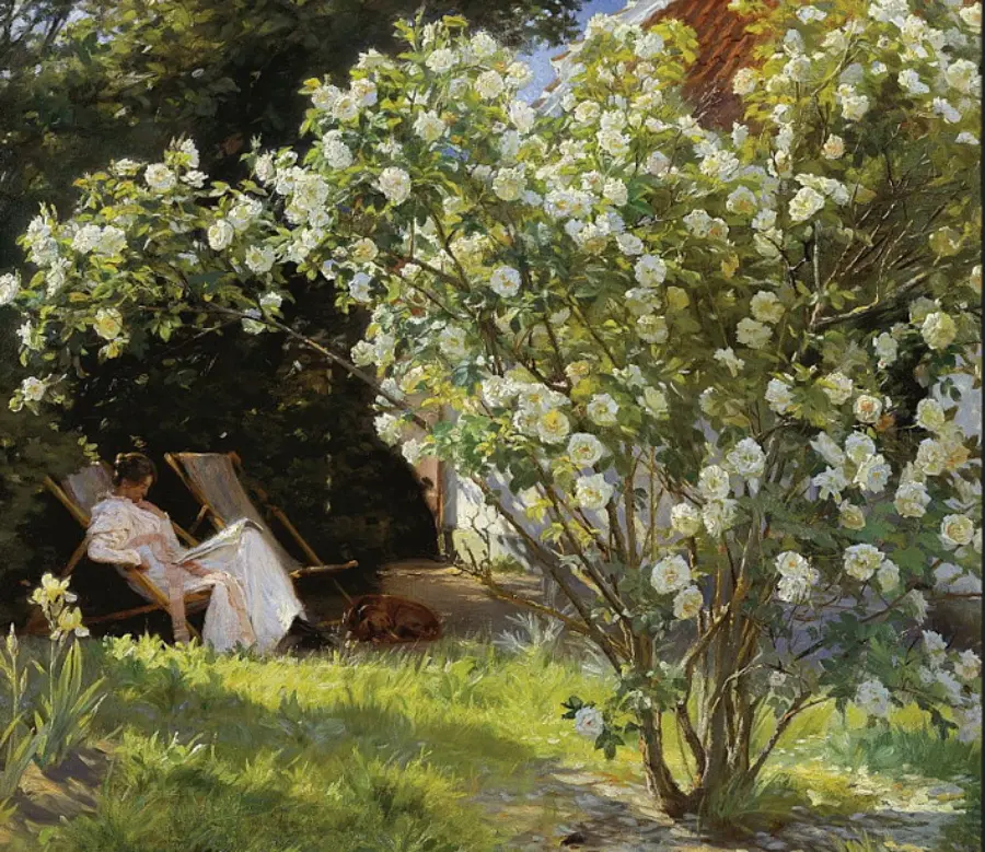 Copie toile de maitre sur mesure Roses Kroyer