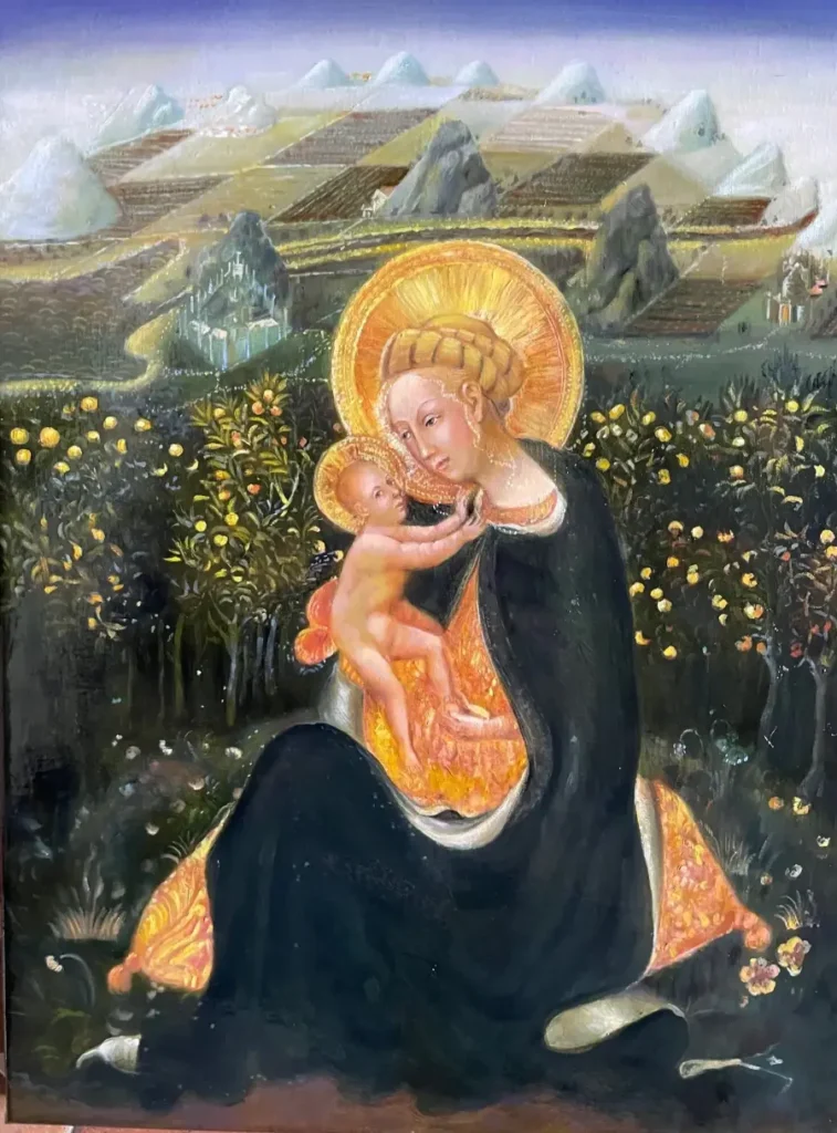 madonna giovanni copie toile de maitre sur mesure 